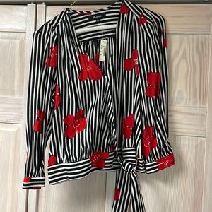 NWT Madewell Blouse with tie